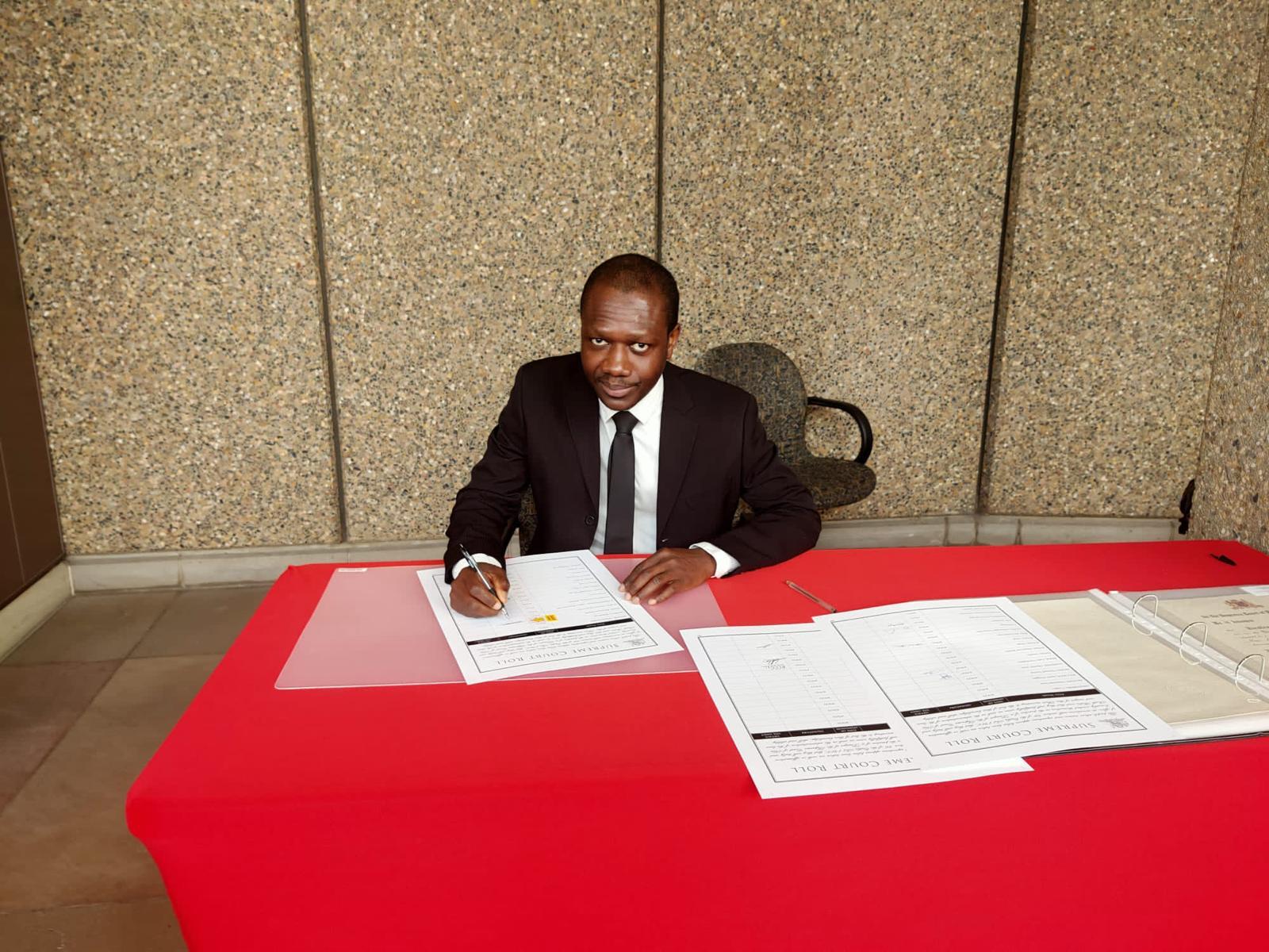 Emmanuel Narh at his admission as a Solicitor of the Supreme Court of NSW